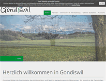 Tablet Screenshot of gondiswil.ch